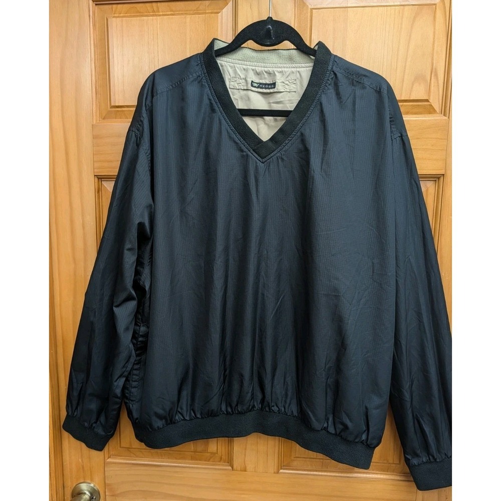 Wedge Men's No Size Athletic Reversable Shirt Black /Beige Pockets Golf